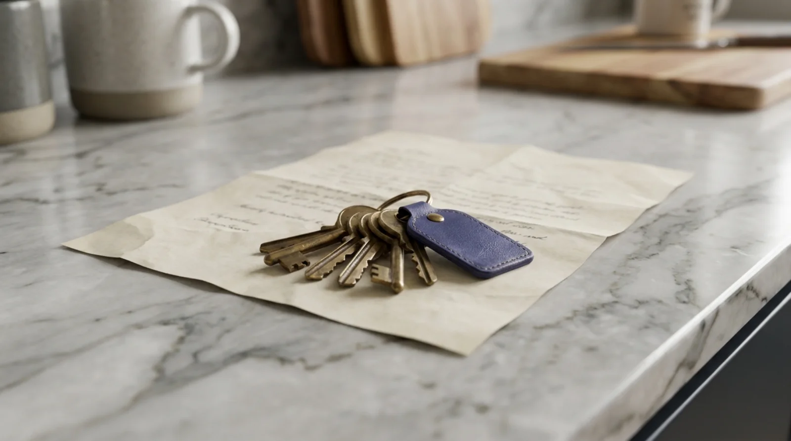 Brass keys on a tenancy contract across a marble counter — UAE rental dispute lawyer guide